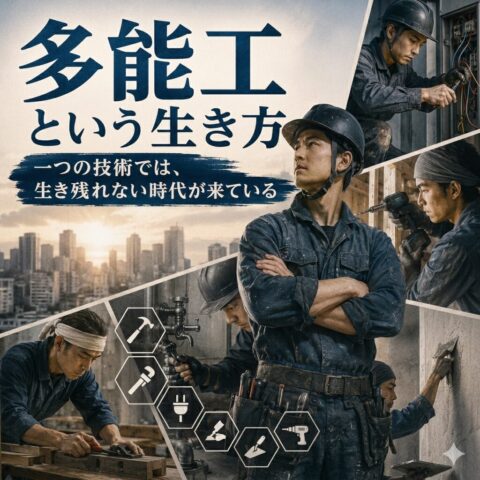 多能工という生き方 ― 一つの技術では、生き残れない時代が来ている ―