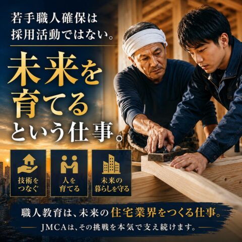 若手職人確保は採用活動ではない。未来を育てるという仕事。