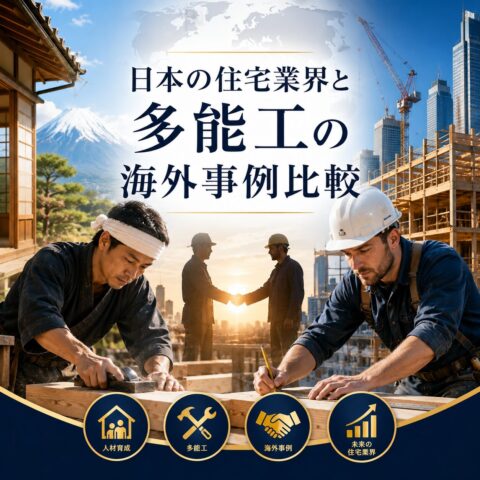 日本の住宅業界と多能工の海外事例比較～世界が育てているのは「作業者」ではない。「未来を支える職人」だった。～
