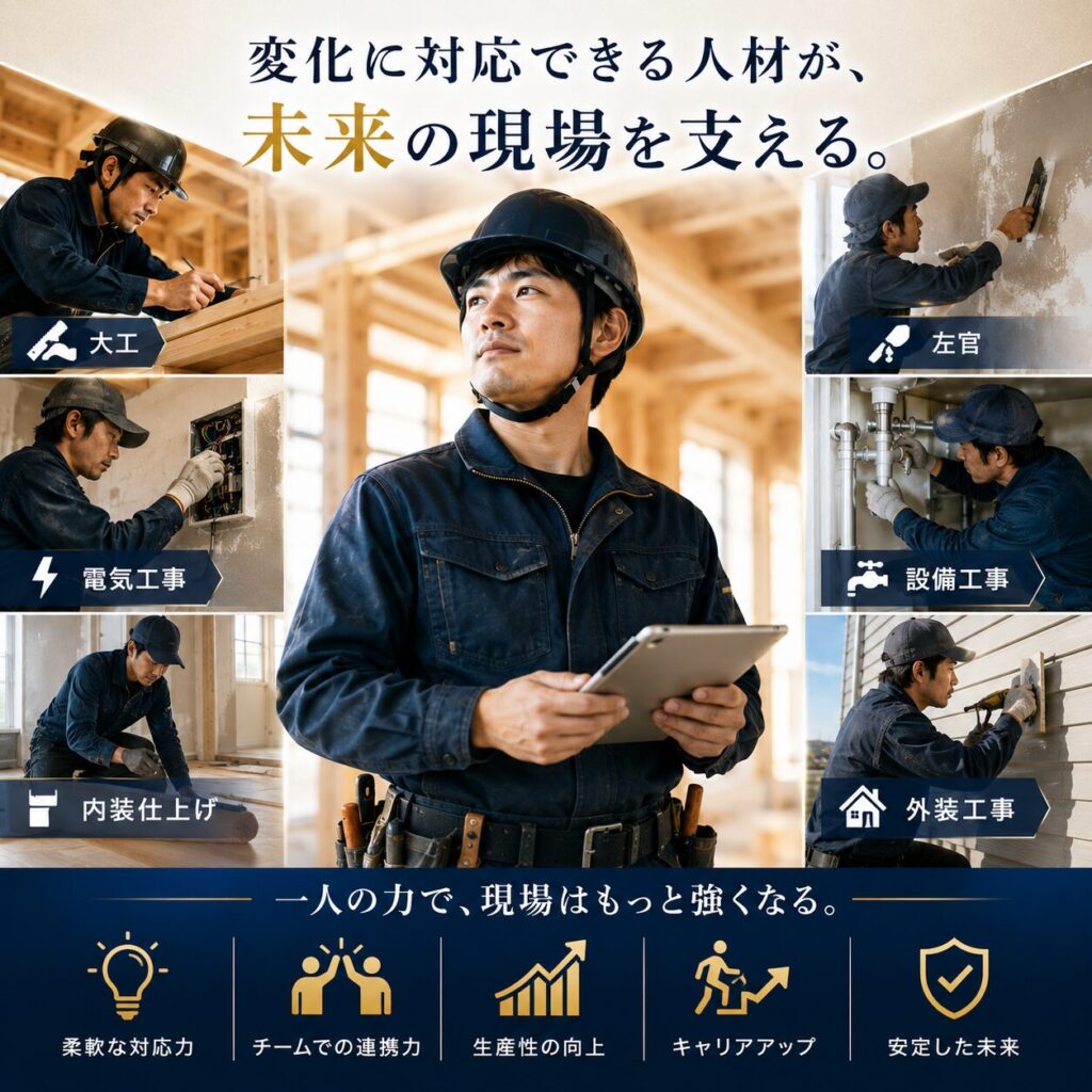 日本の住宅業界と多能工の海外事例比較～世界が育てているのは「作業者」ではない。「未来を支える職人」だった。～